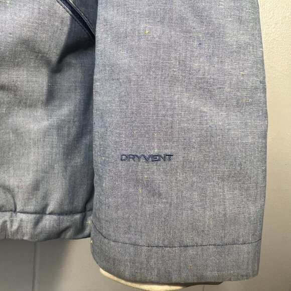 The North Face Jacket Womens XL Fleece sherpa Blue Dryvent Inlux Parka Rain Coat - Picture 5 of 9